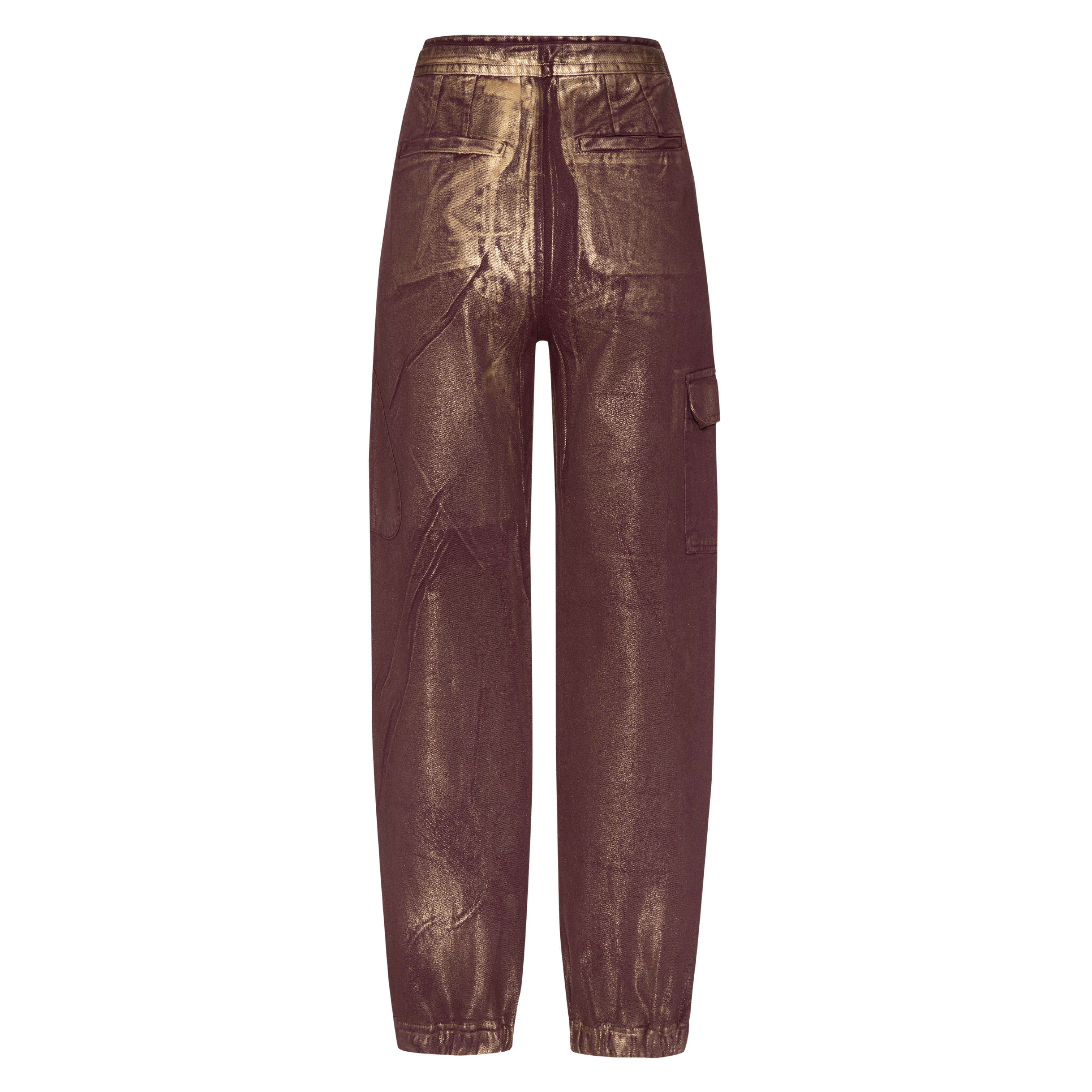 CALÇA PARACHUTE FOIL DOURADO - MILLENNIUM